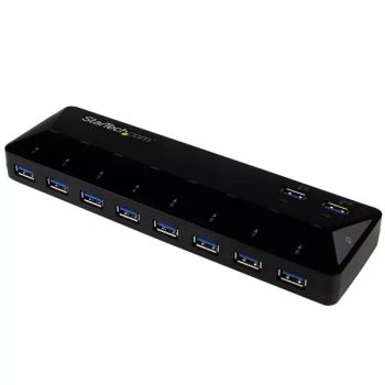 Achat StarTech.com Concentrateur USB 3.0 (5Gbps) 10 ports avec Ports de Charge et de Synchronisation - 8 x USB-A, 2 x USB-A ports de Charge Rapide - Concentrateur USB Multiport Alimenté au meilleur prix