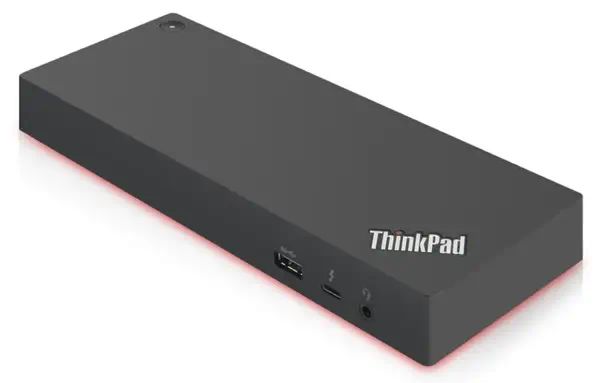 Lenovo 03X7538 station d'accueil Avec fil Thunderbolt 3 Noir - Station d'accueil pour portable - visuel 1