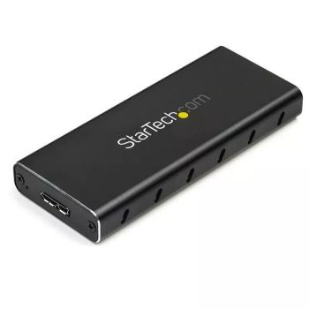 Revendeur officiel StarTech.com Boîtier USB 3.1 (10 Gb/s) pour SSD SATA M.2 NGFF avec câble USB-C - Aluminium