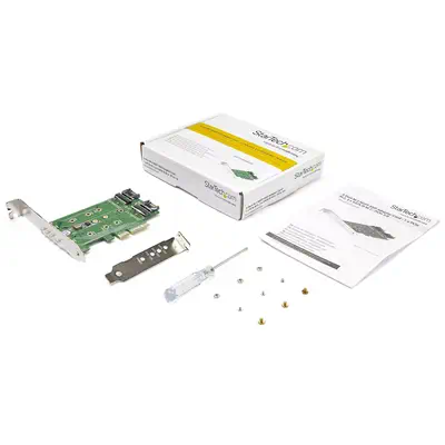 StarTech Adaptateur SSD M.2 NGFF à 3 ports - 1x M.2 PCIe - Câble pour Affichage - visuel 5
