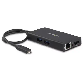 Vente Câble USB StarTech.com Adaptateur Multiport USB-C - Mini Station d'Accueil USB-C avec 4K HDMI - 60W Power Delivery Pass-Through, GbE, 2x USB-A 3.0 Hub - Mini Dock USB Type-C pour Ordinateur Portable sur hello RSE