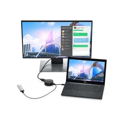 DELL DA300 Avec fil USB 3.2 Gen 2 (3.1 Gen 2) Type-C Noir - Dell - Station d'accueil pour portable - visuel 6