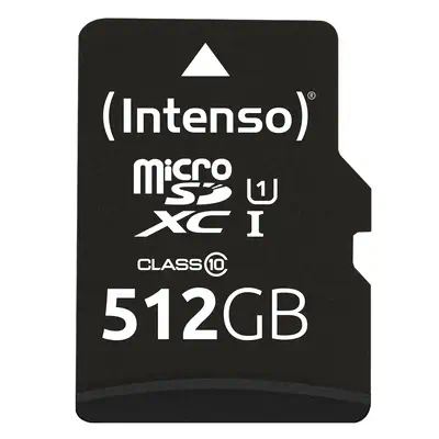 Intenso microSD Karte UHS-I Premium 512 Go Classe 10 - Carte Mémoire - visuel 1