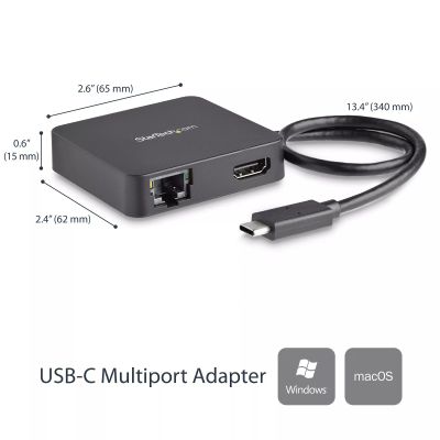 Vente StarTech.com Adaptateur Multiport USB C - Mini Station StarTech.com au meilleur prix - visuel 2