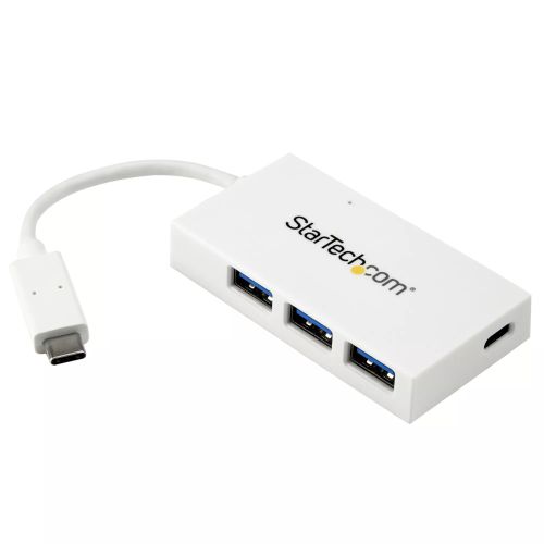 Achat Câble USB StarTech.com Hub USB-C à 4 Ports avec 1x USB-C & 3x USB-A SuperSpeed - Alimenté par Bus - Hub USB 3.0 Portable - USB 3.2 Gen 1 (5Gbps) Type-C - Blanc