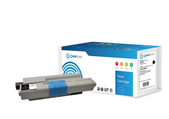 CoreParts QI-OK1002B Cartouche de toner 1 pièce(s) Compatible Noir - Toner - visuel 1