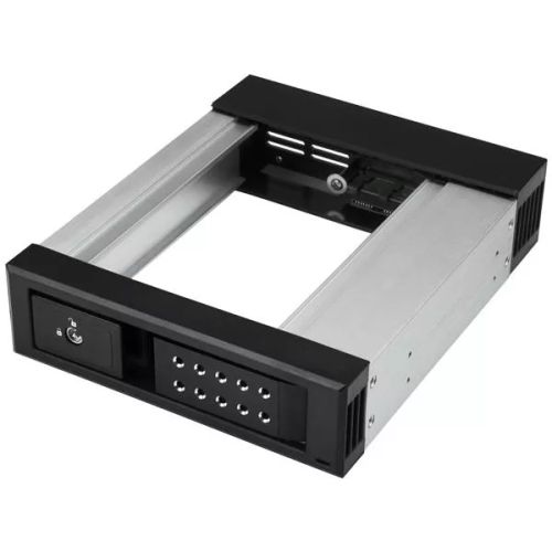 Achat Accessoire Stockage StarTech.com Rack disque dur 5,25" vers 3,5" avec échange à chaud - Backplane HDD / SSD SATA/SAS 3,5" - Sans tiroir - Aluminium sur hello RSE