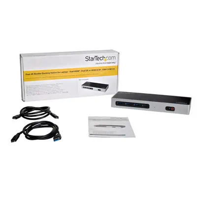 Station d'Accueil Double Écran 4K60Hz DisplayPort et HDMI - Dock USB-C et USB-A - Dock USB 3.0 pour  - StarTech - Station d'accueil pour portable - visuel 7