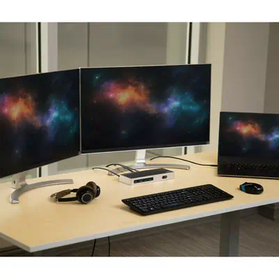 Station d'Accueil Double Écran 4K60Hz DisplayPort et HDMI - Dock USB-C et USB-A - Dock USB 3.0 pour  - StarTech - Station d'accueil pour portable - visuel 5