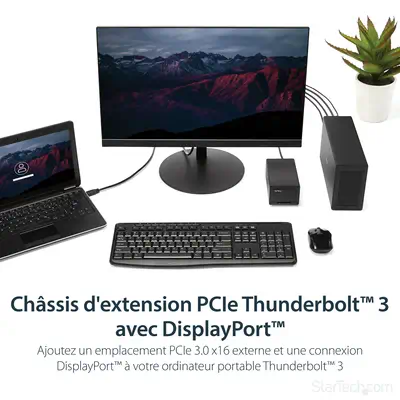 StarTech Chassis d’extension Thunderbolt 3 vers PCIe x16 - Câble divers - visuel 7