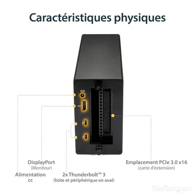 StarTech Chassis d’extension Thunderbolt 3 vers PCIe x16 - Câble divers - visuel 10