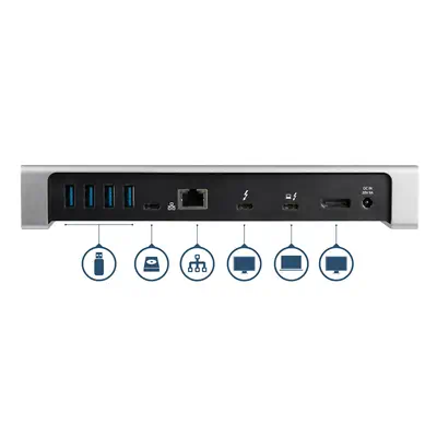 Dock Thunderbolt 3 pour PC portable - Station d'Accueil à Double Écran - Dual 4k 60Hz Displayport -  - StarTech - Station d'accueil pour portable - visuel 6