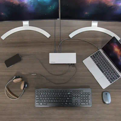Dock Thunderbolt 3 pour PC portable - Station d'Accueil à Double Écran - Dual 4k 60Hz Displayport -  - StarTech - Station d'accueil pour portable - visuel 7