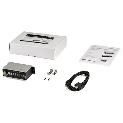 StarTech Multiprise USB 2.0 industrielle à 7 ports avec - Câble USB - visuel 5