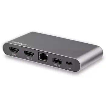 Achat StarTech.com Dock USB C - Station d'Accueil USB-C à Double Écran 4K HDMI - 100 W Power Delivery Pass-through, GbE, 2 USB A - Mini Hub Type C - Adaptateur Multiport pour PC Portable au meilleur prix