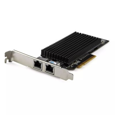 Carte Adaptateur Réseau PCIe 10G à 2 ports - Adapteur d'Interface Réseau  Intel-X550AT 10GBASE-T & NBASE-T PCI Express 10/5/2.5/1GbE Multi Gigabit