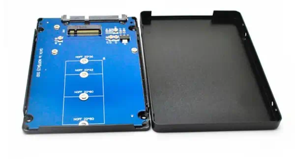 CoreParts MSNX1001B Boîtier de disques de stockage Enceinte ssd Noir 2.5" - Accessoire Stockage - visuel 1