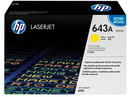 HP 643A Cartouche de toner Original Jaune - Toner - visuel 1