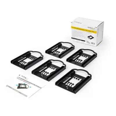 Support de Montage 2.5 SSD/HDD pour Baie de Lecteur 3.5 - 5 Pack - Sans Outil - Kit de Montage de Di - StarTech - Accessoire Stockage - visuel 2