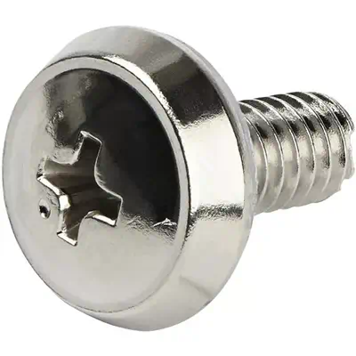 Vis 12-24 pour rack de serveur plaqués en nickel - Pack de 50 - StarTech - Switchs et Hubs - visuel 2