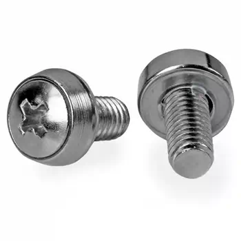 Avis Vis 12-24 pour rack de serveur plaqués en nickel - Pack de 50
