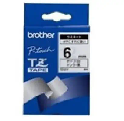 Black on White Gloss Laminated Tape, 6mm - Brother - Ruban - visuel 1