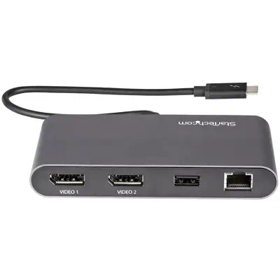 Mini Station d'Accueil Thunderbolt 3 - Dock Portable pour Deux Écrans avec DP 4K 60Hz, 1x hub USB-A  - StarTech - Station d'accueil pour portable - visuel 4
