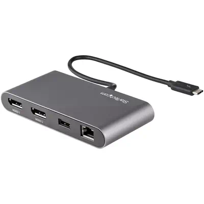 Mini Station d'Accueil Thunderbolt 3 - Dock Portable pour Deux Écrans avec DP 4K 60Hz, 1x hub USB-A  - StarTech - Station d'accueil pour portable - visuel 2