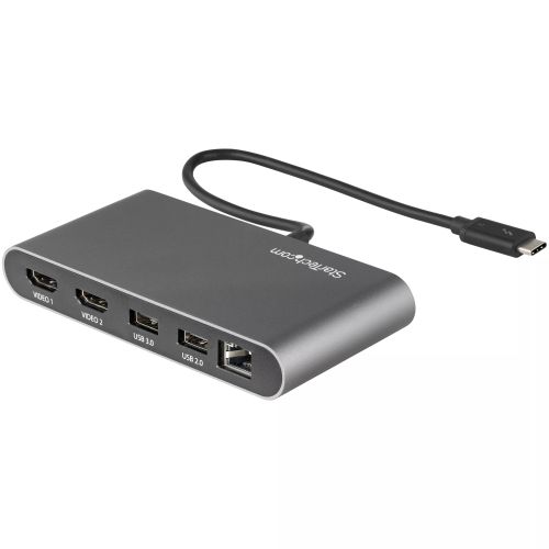 Vente StarTech.com Mini Dock Thunderbolt 3 - Station d'Accueil Portable pour Deux Écrans avec HDMI 4K 60Hz, 2 x Hub USB-A (3.0/2.0), GbE - Câble de 28 cm - Adaptateur Multiport TB3 - Mac/Windows au meilleur prix