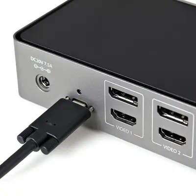 Dock USB-C & USB-A - Station d'Accueil Universelle à Triple Écran DisplayPort & HDMI 4K 60Hz - 85W P - StarTech - Station d'accueil pour portable - visuel 7