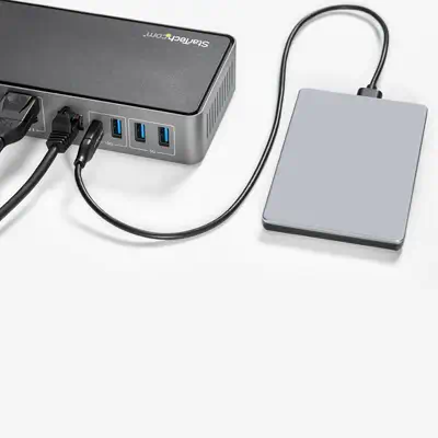 Dock USB-C & USB-A - Station d'Accueil Universelle à Triple Écran DisplayPort & HDMI 4K 60Hz - 85W P - StarTech - Station d'accueil pour portable - visuel 10