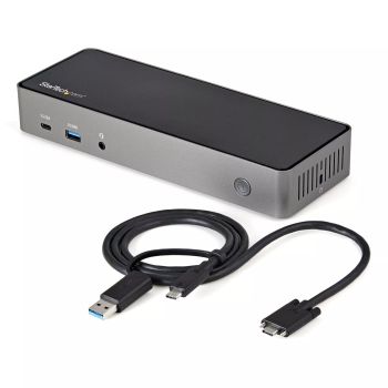 Achat StarTech.com Dock USB-C & USB-A - Station d'Accueil Universelle à Triple Écran DisplayPort & HDMI 4K 60Hz - 85W Power Delivery, 6x USB Hub, GbE, Audio - USB 3.1 Gen 2 10Gbps au meilleur prix