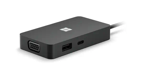 Microsoft SWV-00004 station d'accueil USB 3.2 Gen 2 (3.1 Gen 2) Type-C Noir - Station d'accueil pour portable - visuel 1