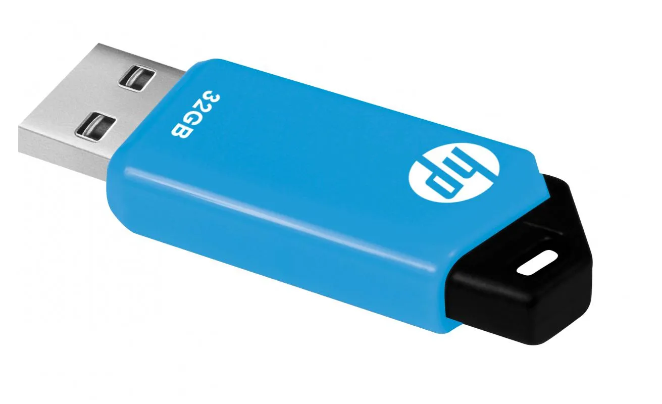 HP v150w lecteur USB flash 32 Go USB Type-A 2.0 Noir, Bleu - Clé USB - visuel 3