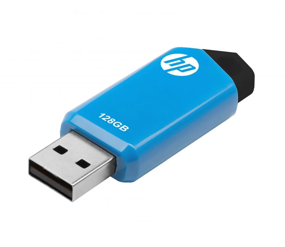 HP v150w lecteur USB flash 128 Go USB Type-A 2.0 Noir, Bleu - Clé USB - visuel 2