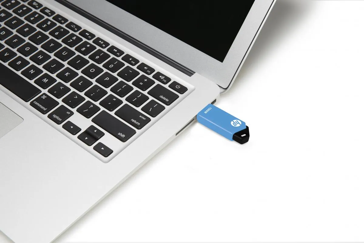 HP v150w lecteur USB flash 128 Go USB Type-A 2.0 Noir, Bleu - Clé USB - visuel 4