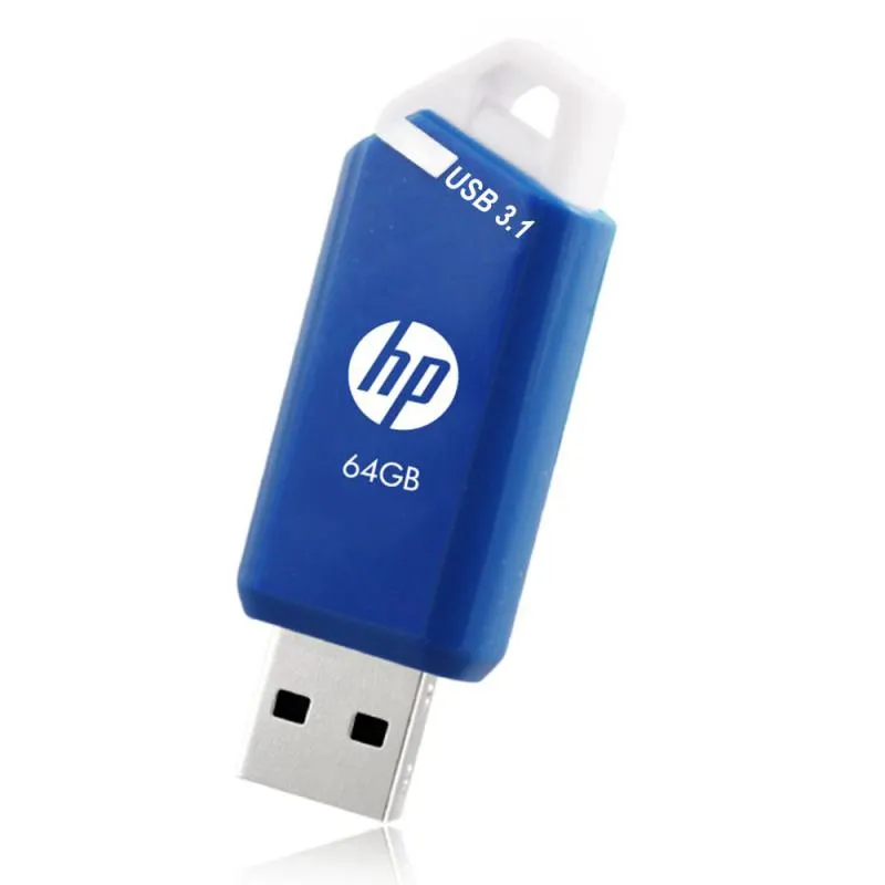 HP x755w lecteur USB flash 64 Go USB Type-A 3.2 Gen 1 (3.1 Gen 1) Bleu, Blanc - Clé USB - visuel 2