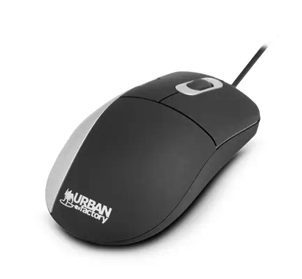 Urban Factory Desktop Silk Mouse souris Bureau Ambidextre USB Type-A Optique 800 DPI - Souris - visuel 1