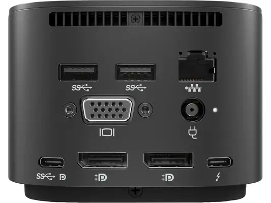 HP Thunderbolt Dock G2 with Combo Cable Avec fil Noir - Station d'accueil pour portable - visuel 2