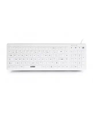 Urban Factory Sanee clavier Médical USB AZERTY Français Blanc - Clavier - visuel 2