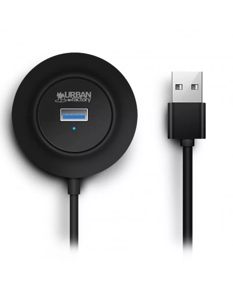 Achat URBAN FACTORY MINEE 4-Port USB 2.0 Hub Black au meilleur prix