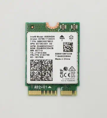 Lenovo Wireless,CMB,IN,9560 NV M2 +BT5.0 Carte WLAN - Autre Accessoire pour portable - visuel 1