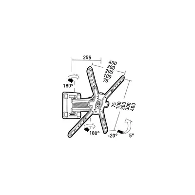 Erard CLIFF 400TW45 139,7 cm (55") Noir - Accessoire ENI, TBI et VPI - visuel 3
