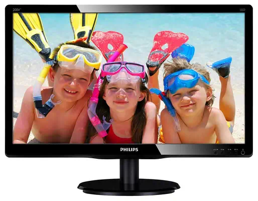 Moniteur LCD avec rétroéclairage LED 200V4QSBR/00 - Philips - Ecran Ordinateur - visuel 1