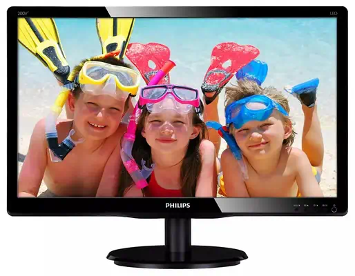 Moniteur LCD avec rétroéclairage LED 200V4QSBR/00 Philips - visuel 1 - hello RSE - Écran MVA pour un grand angle de vue et des niveaux de contraste élevés