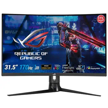 Livraison rapide ASUS ROG Strix XG32VC écran plat de PC 80 cm (31.5") 2560 x 1440 pixels Quad HD LED Noir
