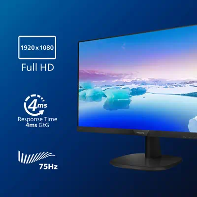 Philips V Line Moniteur LCD Full HD 243V7QDAB/00 Philips - visuel 1 - hello RSE - SmartContrast