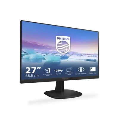 Philips V Line Moniteur LCD Full HD 273V7QJAB/00 Philips - visuel 1 - hello RSE - Enceintes intégrées pour un encombrement réduit