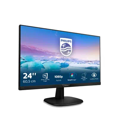 Philips V Line Moniteur LCD Full HD 243V7QJABF/00 Philips - visuel 1 - hello RSE - Technologie LED IPS grand angle pour des images et couleurs plus précises