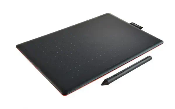 Wacom One by Medium tablette graphique Noir, Rouge 2540 lpi 216 x 135 mm USB - Tablette graphique - visuel 2